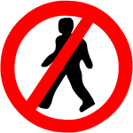 pedestrian prohibited